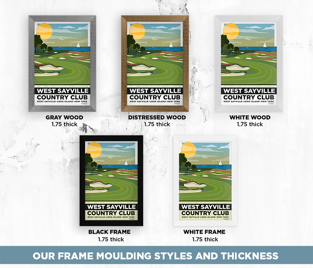 West Sayville Golf Course Country Club Illustration