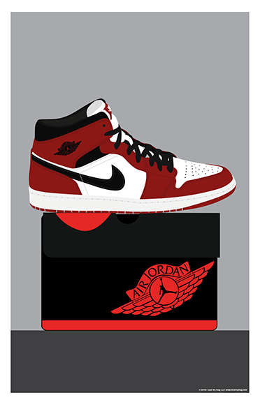 Air Jordan 1 Boxed LOST DOG Art Frame