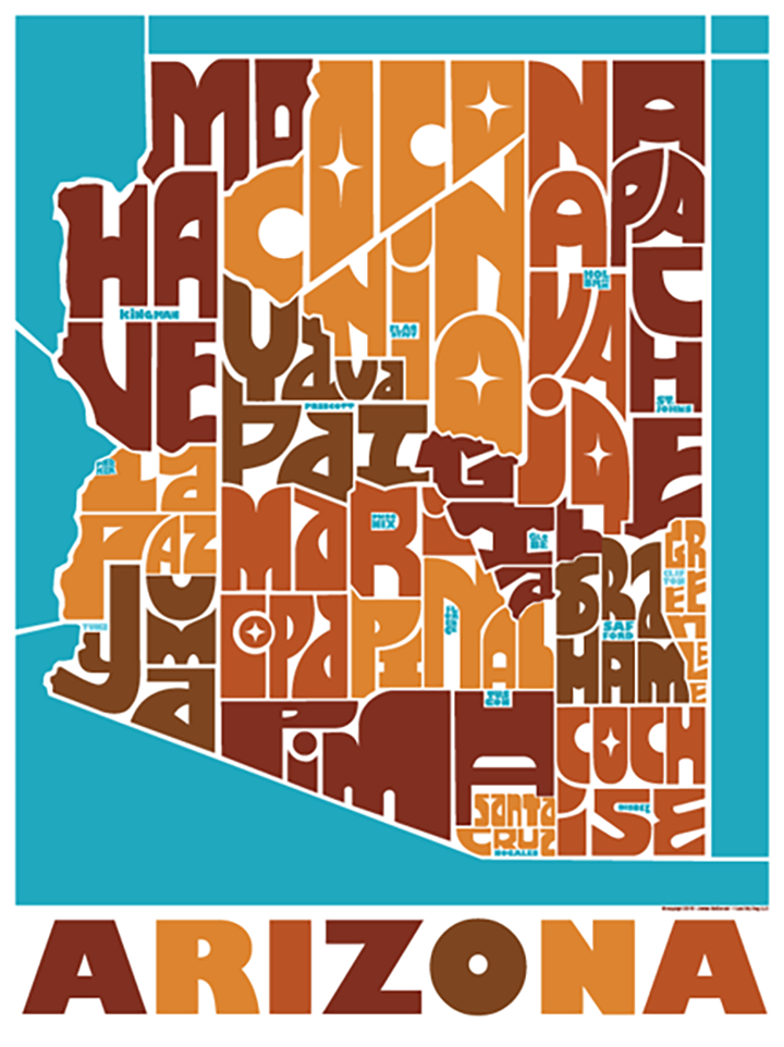 Arizona State Type Map