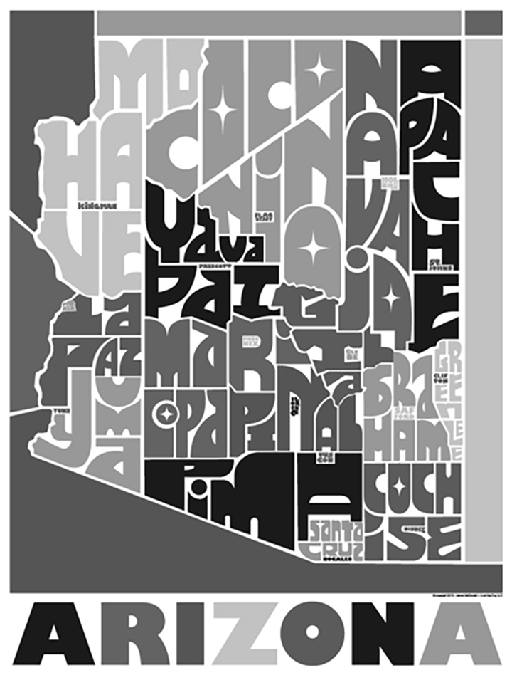 Arizona State Type Map