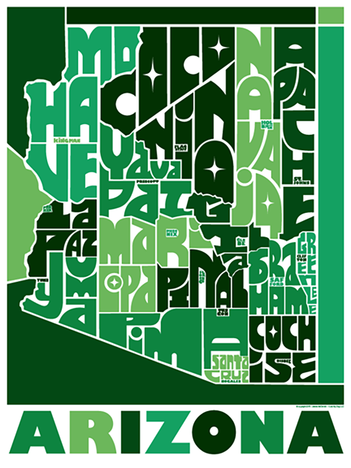 Arizona State Type Map