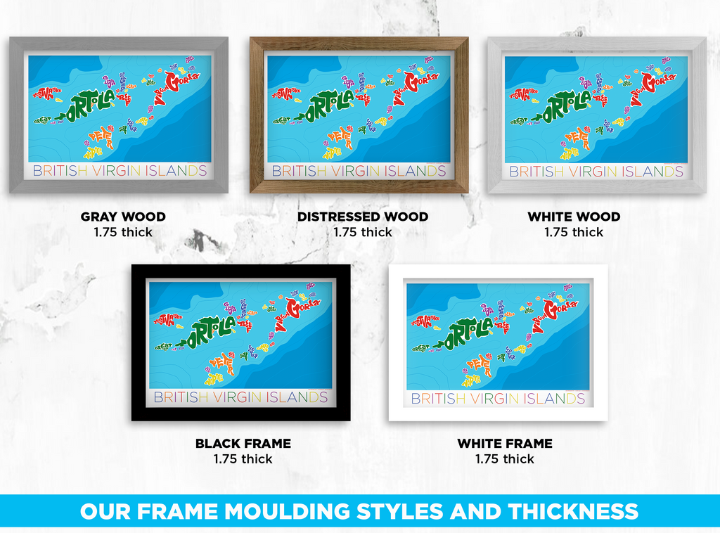 British Virgin Island Type Map