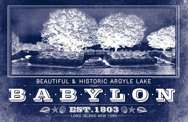 Argyle Lake, Babylon Vintage Photograph