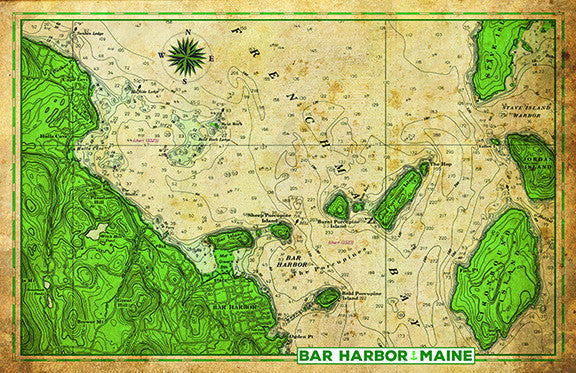 Bar Harbor Nautical Chart