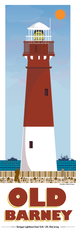 Barnegat Lighthouse Illustration