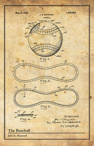 The Baseball-Patent Invention Art
