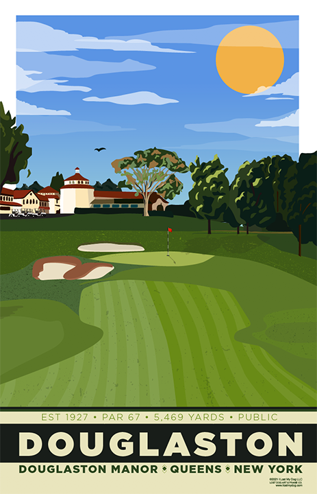 Douglaston Manor Golf Course Illustration