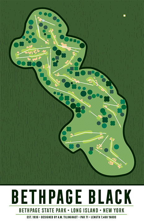Bethpage Black Golf Course Map