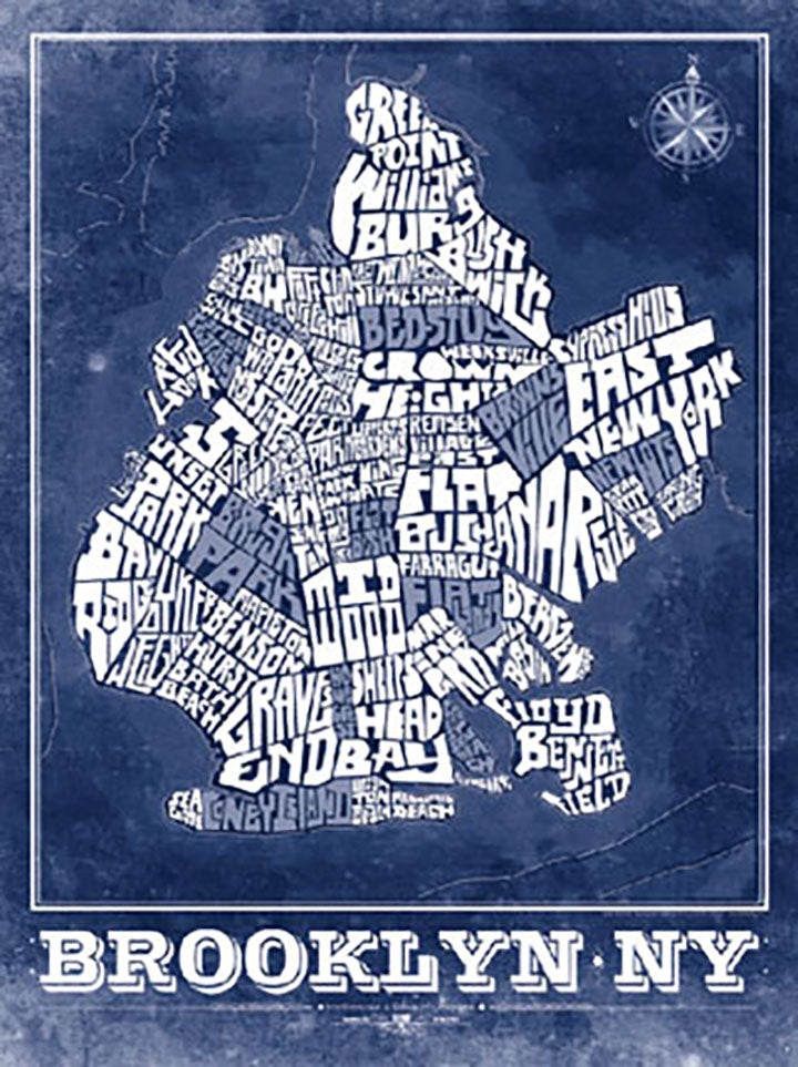 Brooklyn Type Map