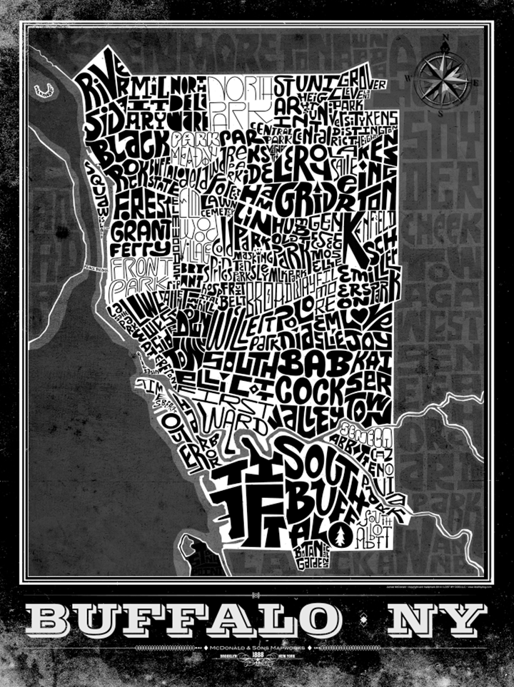 Buffalo, New York Type Map