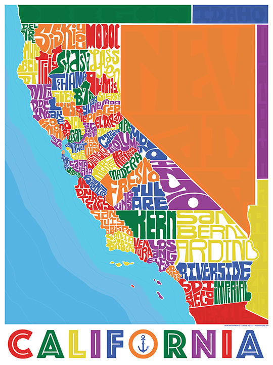 California Counties Type Map