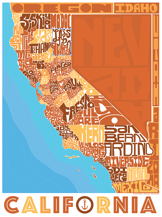 California Counties Type Map