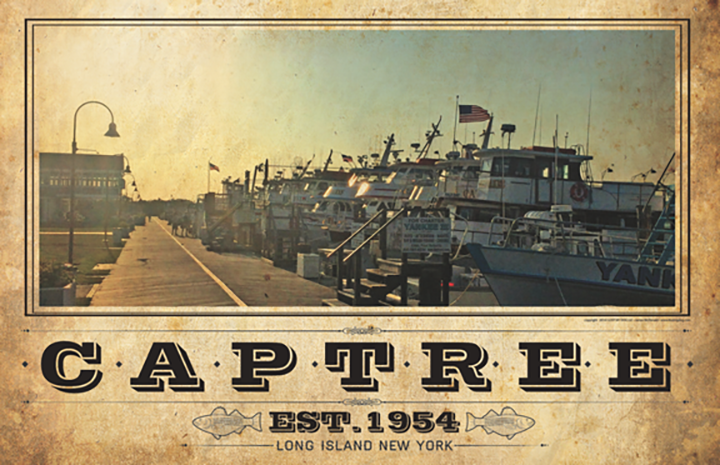 Captree Docks Vintage Travel Poster