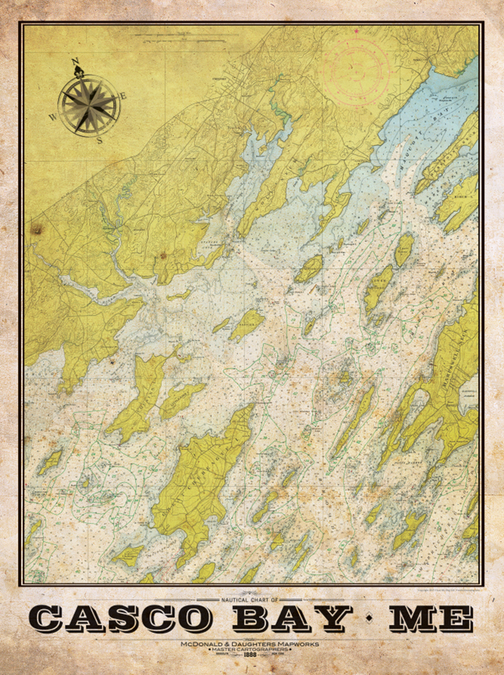 Casco Bay Nautical Chart