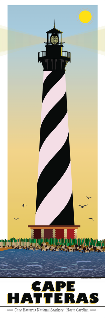 Cape Hatteras Lighthouse Illustration