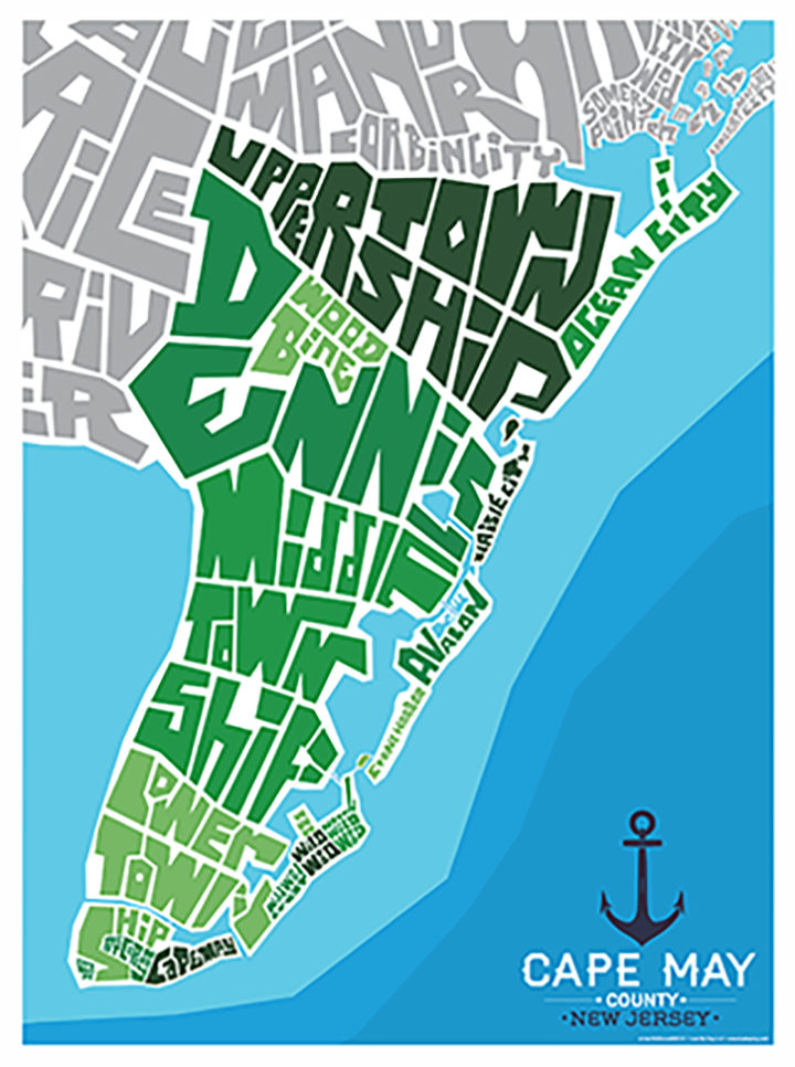 Cape May County Neighborhood Type Map