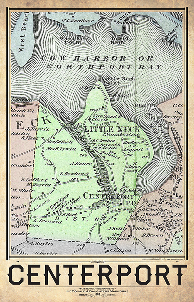 Centerport Vintage Map