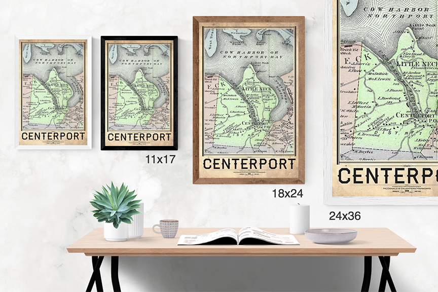 Centerport Vintage Map