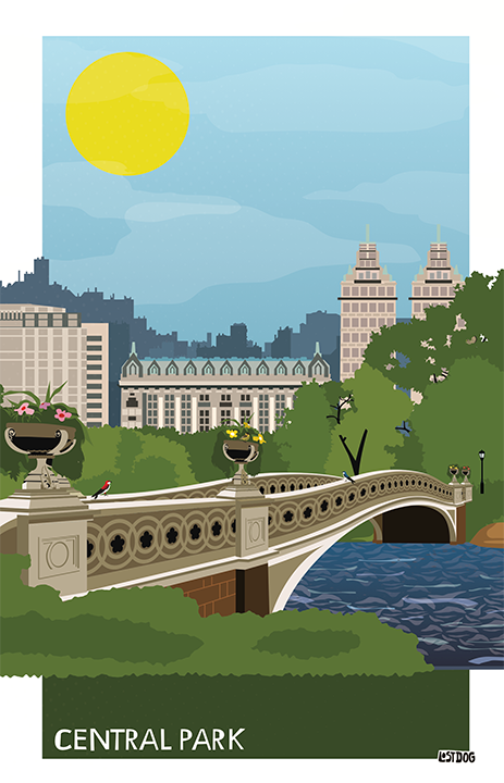 Central Park Illustration