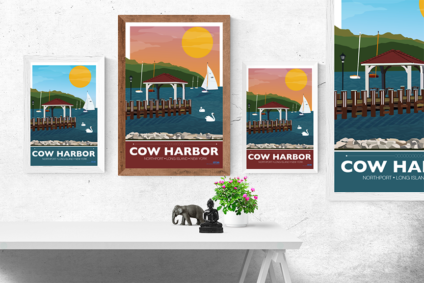Northport Cow Harbor Illustration