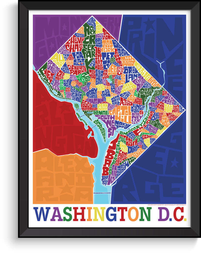 Washington DC Neighborhood Type Map