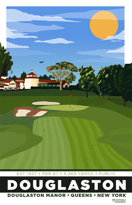 Douglaston Manor Golf Course Illustration