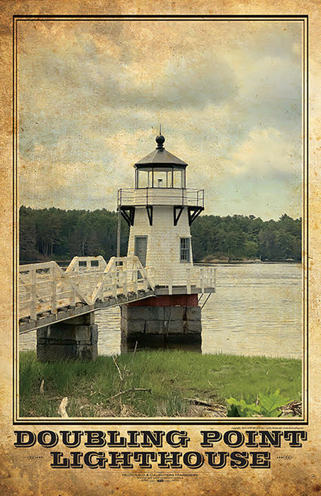 Doubling Point Lighthouse Vintage Photo