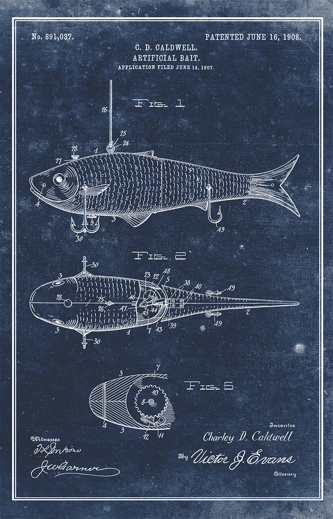 Fish Lure-Patent Invention Art