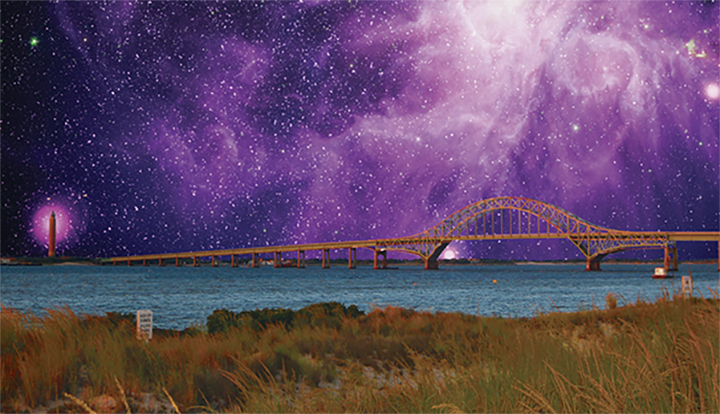Fire Island Inlet Bridge Outer Space