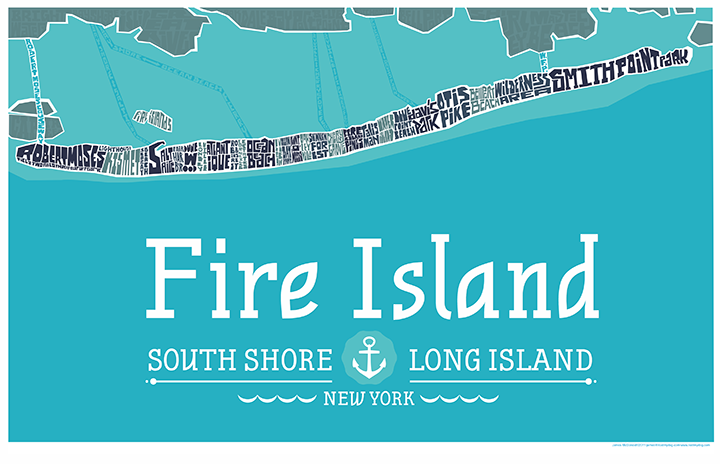 Fire Island Type Map