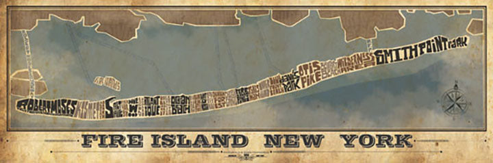 Fire Island Type Map
