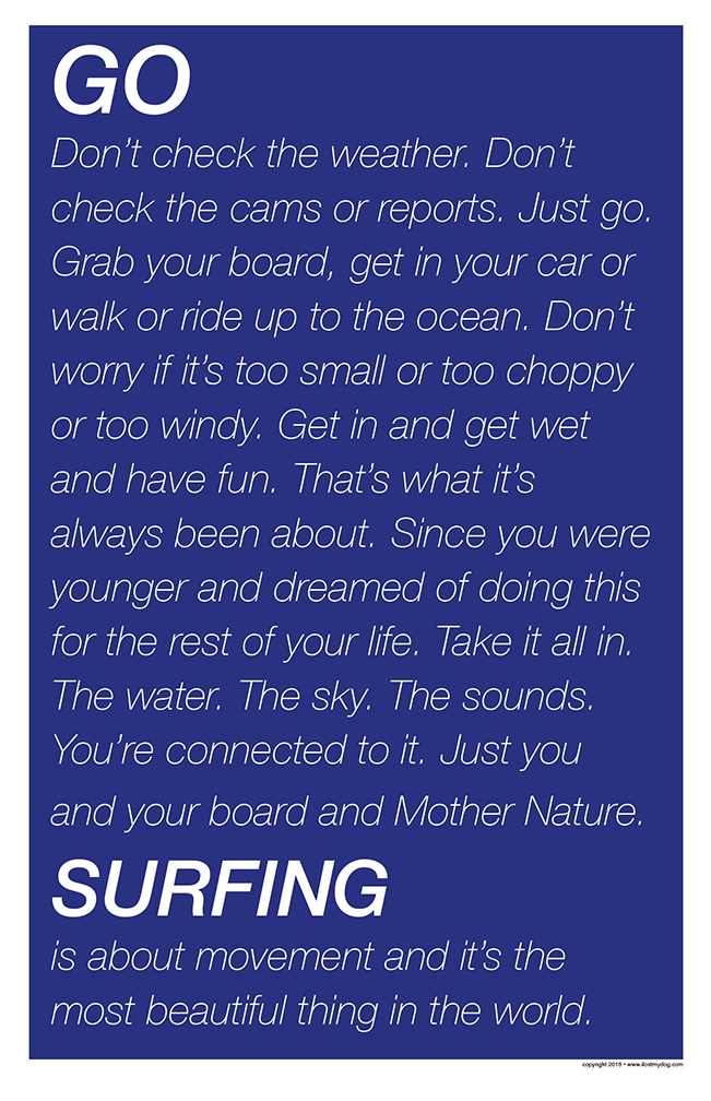 GO SURFING Inspiration Poster
