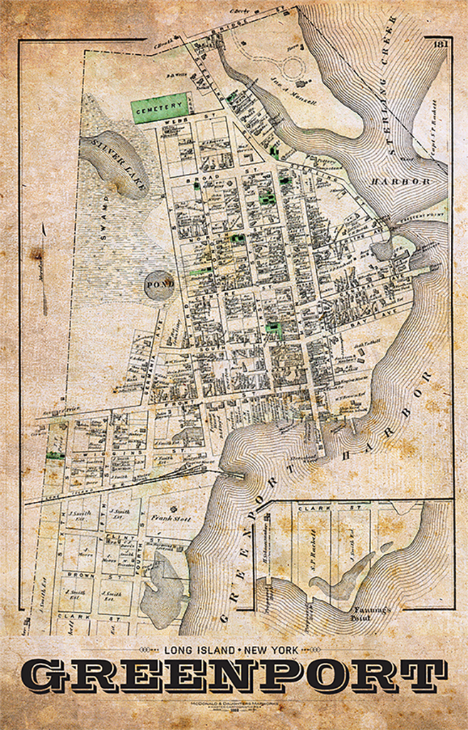 Greenport Vintage Map