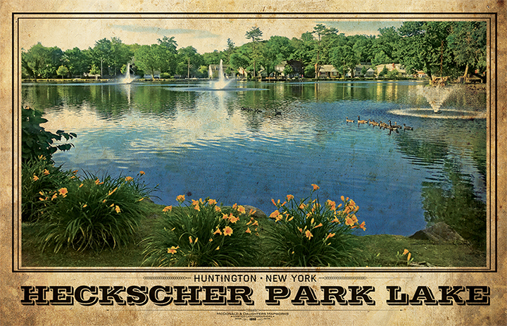 Heckscher Park Vintage Travel Poster