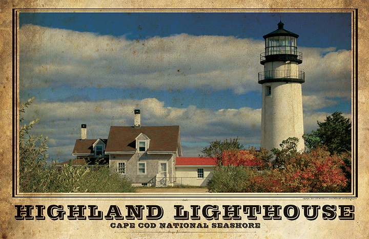 Highland Light Vintage Travel Poster