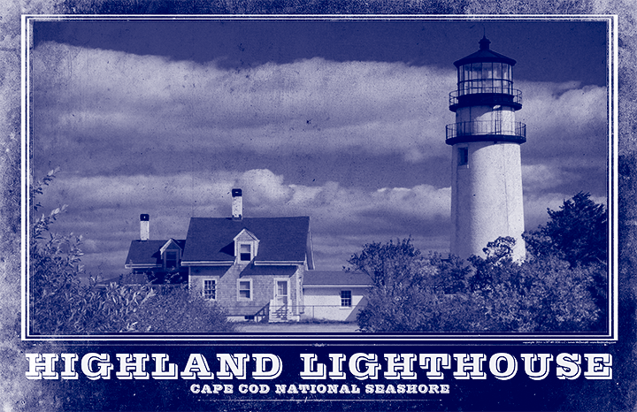 Highland Light Vintage Travel Poster