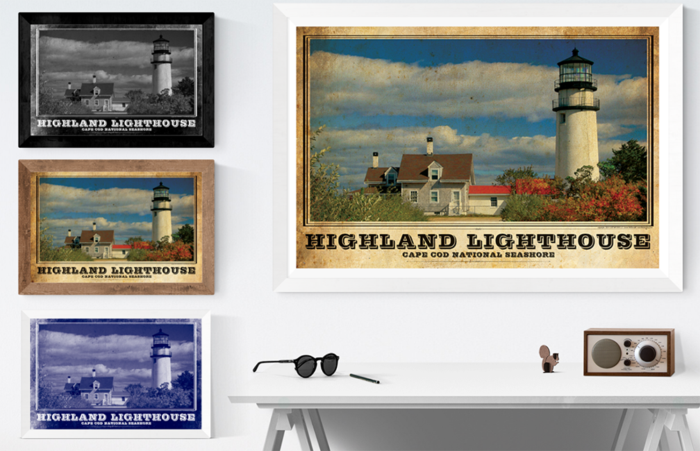 Highland Light Vintage Travel Poster