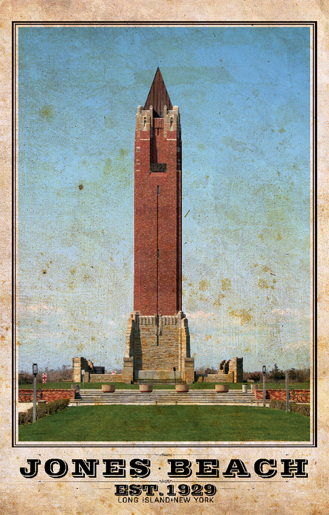 Jones Beach Vintage Travel Poster