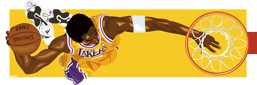 Kobe Bryant Dunk Illustration