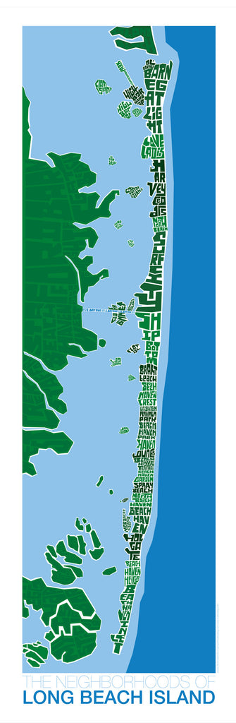 Long Beach Island New Jersey Type Map