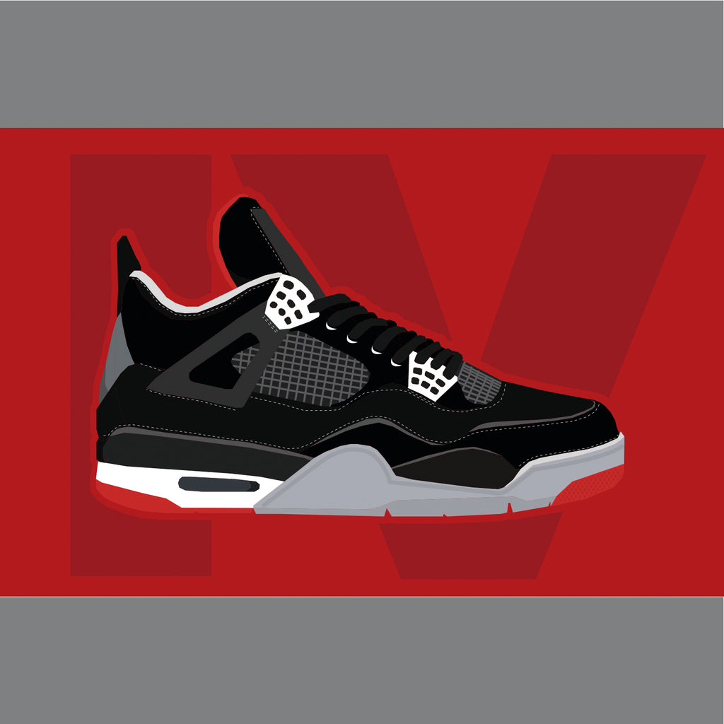 Red Air Jordan Sneaker