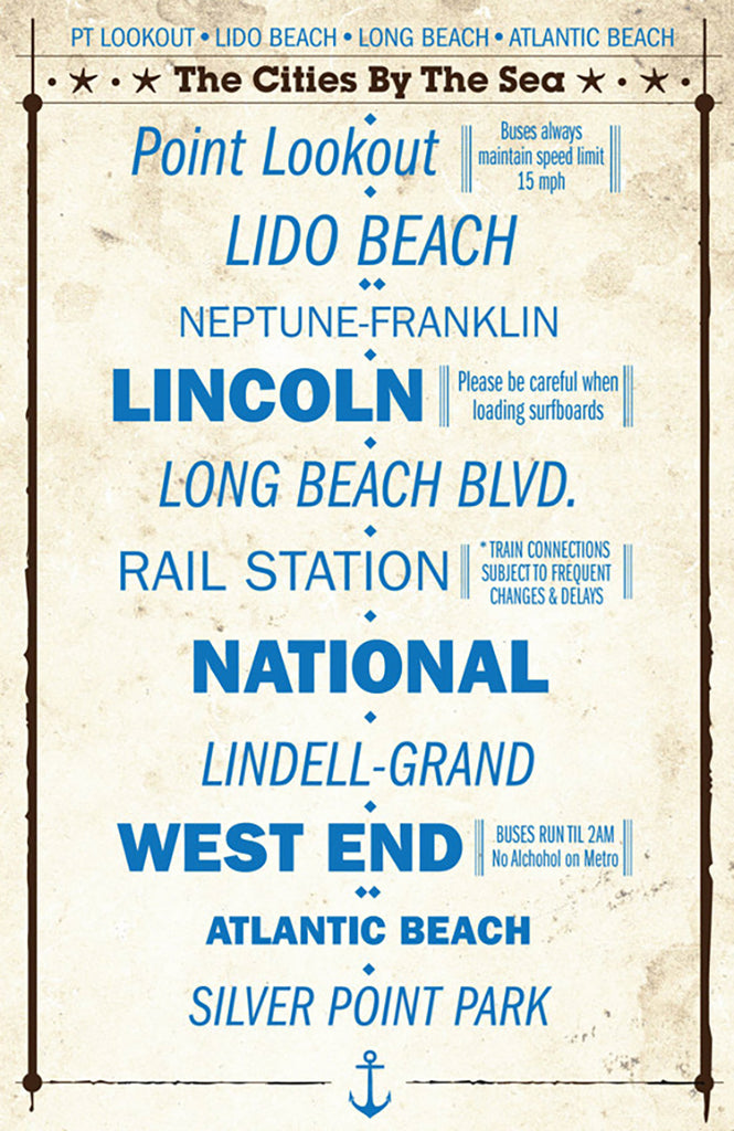 Long Beach Metro Poster