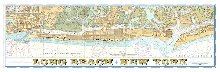 Long Beach Long Island Nautical Map