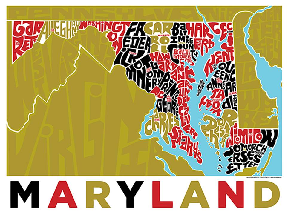Maryland Type Map