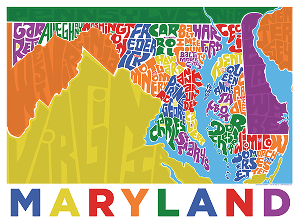 Maryland Type Map