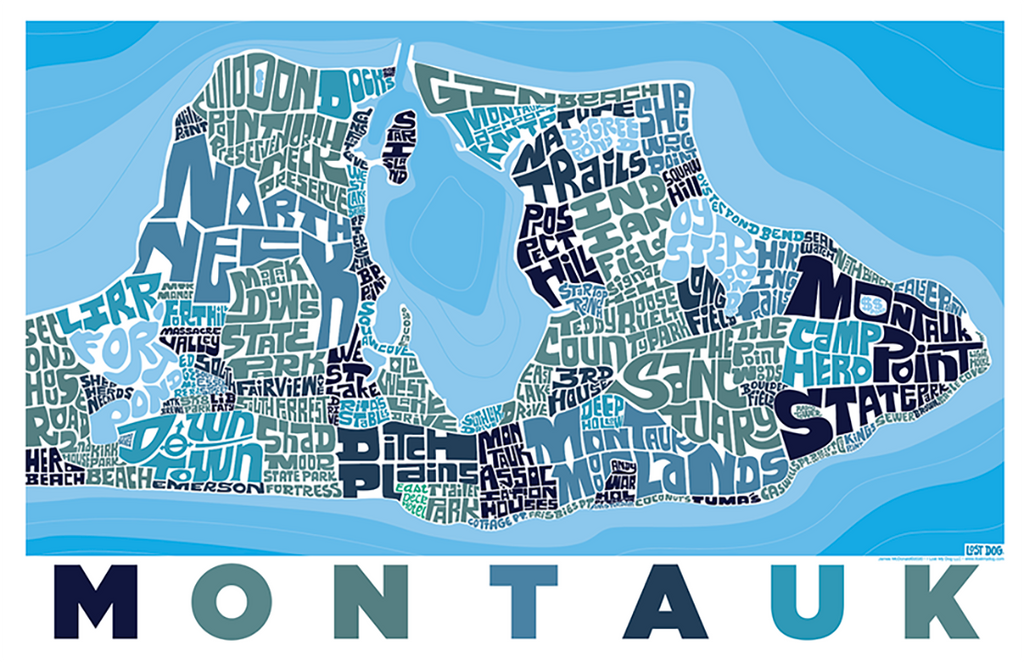 Montauk, Long Island Type Map