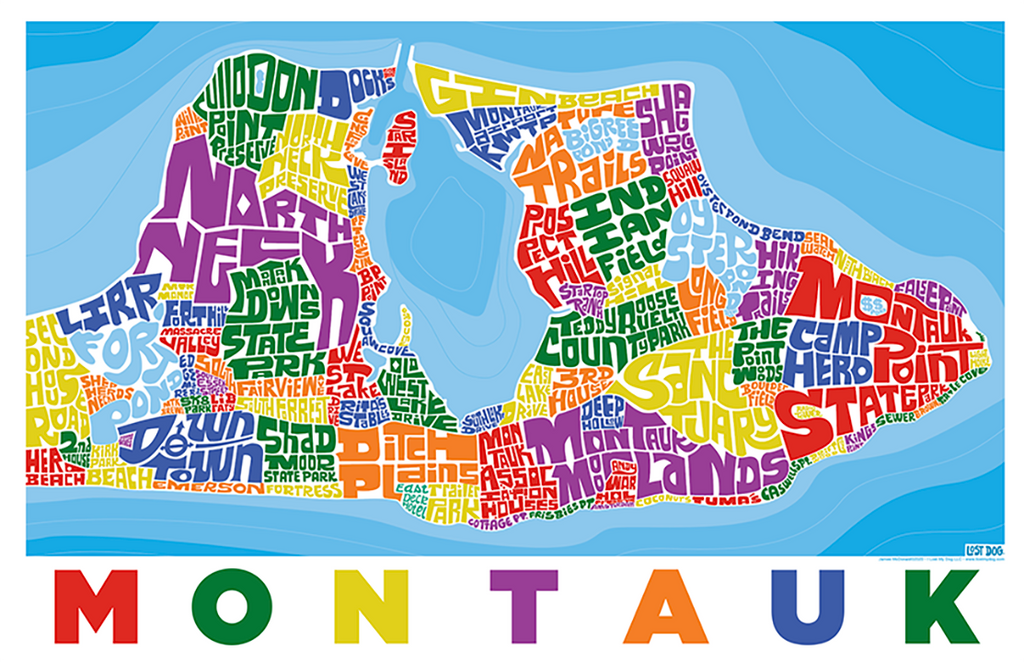 Montauk, Long Island Type Map