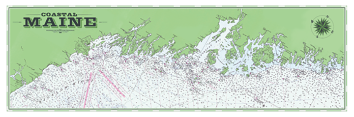Coastal Maine Nautical Chart