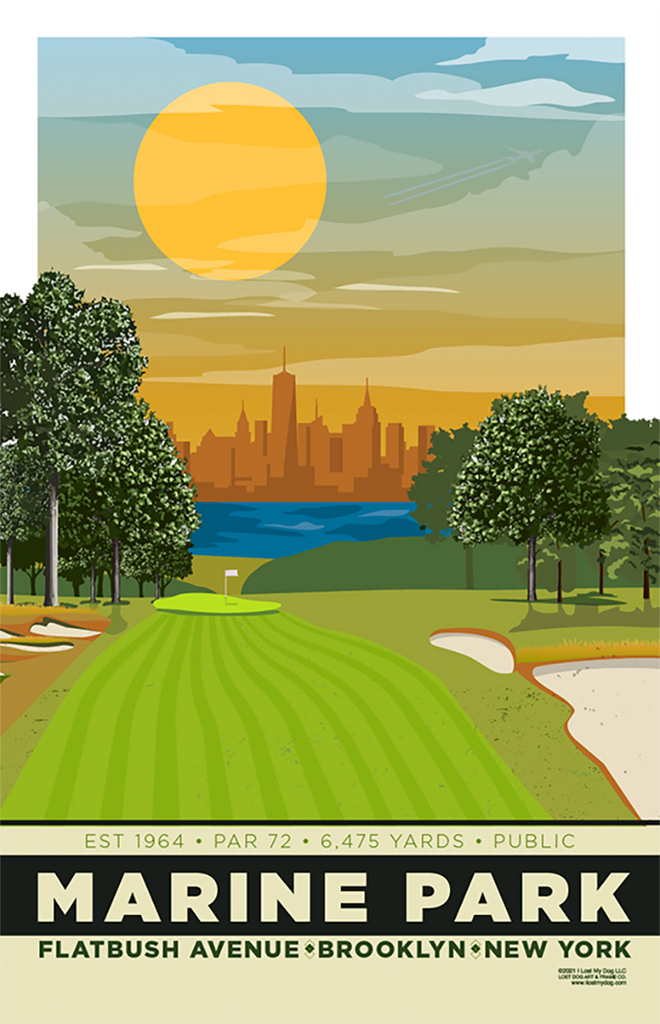 Marine Park Golf Course Illustration