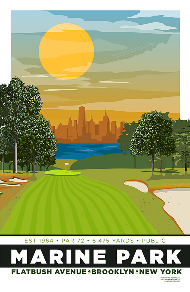 Marine Park Golf Course Illustration